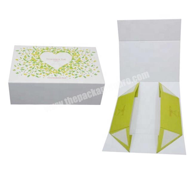 custom printed magnetic closure folding rigid paper cardboard foldable gift box packaging for candle