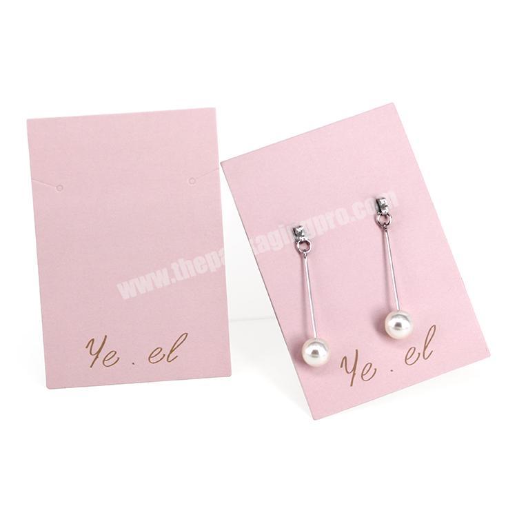 Custom Print Cardboard Jewelry Display Cards: Necklace & Earring