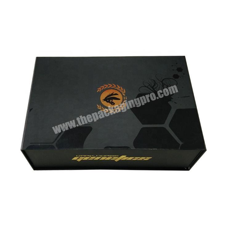custom spot uv matte black paper cardboard medal cufflink packaging embossed logo gift box