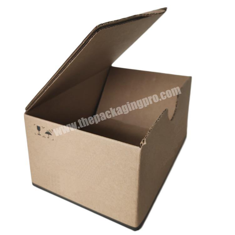 customized colored kraft corrugated mailer box with your own logo