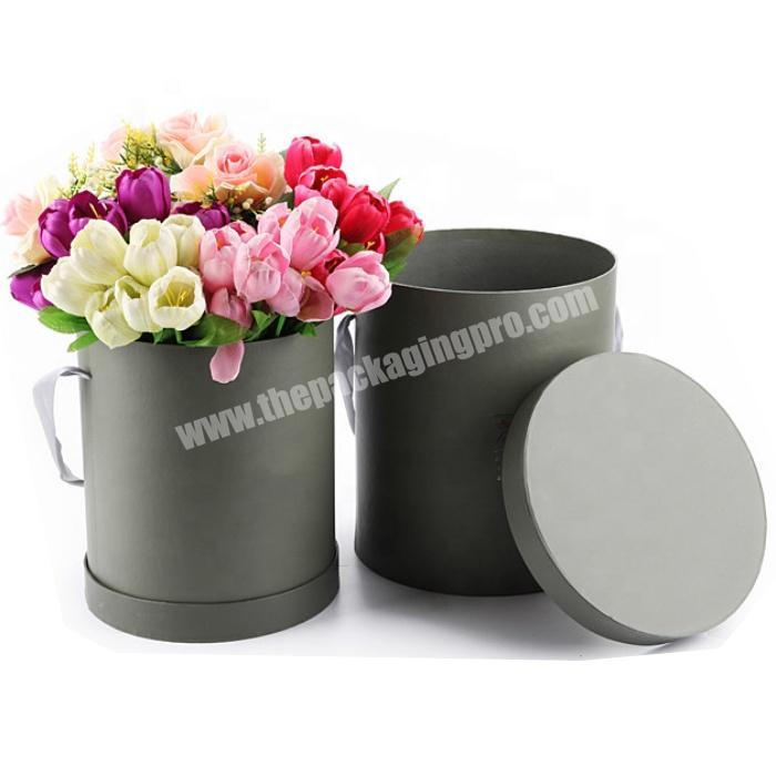 customized creative hat cylindrical luxury flower round cardboard boxes
