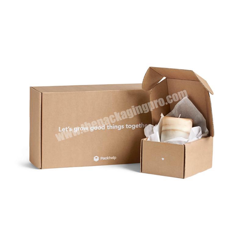 eco-friendly cheap corrugated cardboard box small a4 superflat mailing box