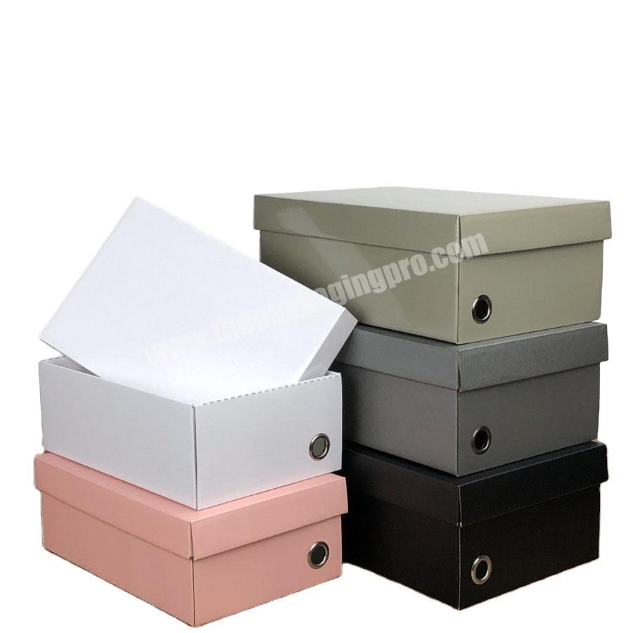 factory custom luxury shoes packaging design gift box custom logo shoe box