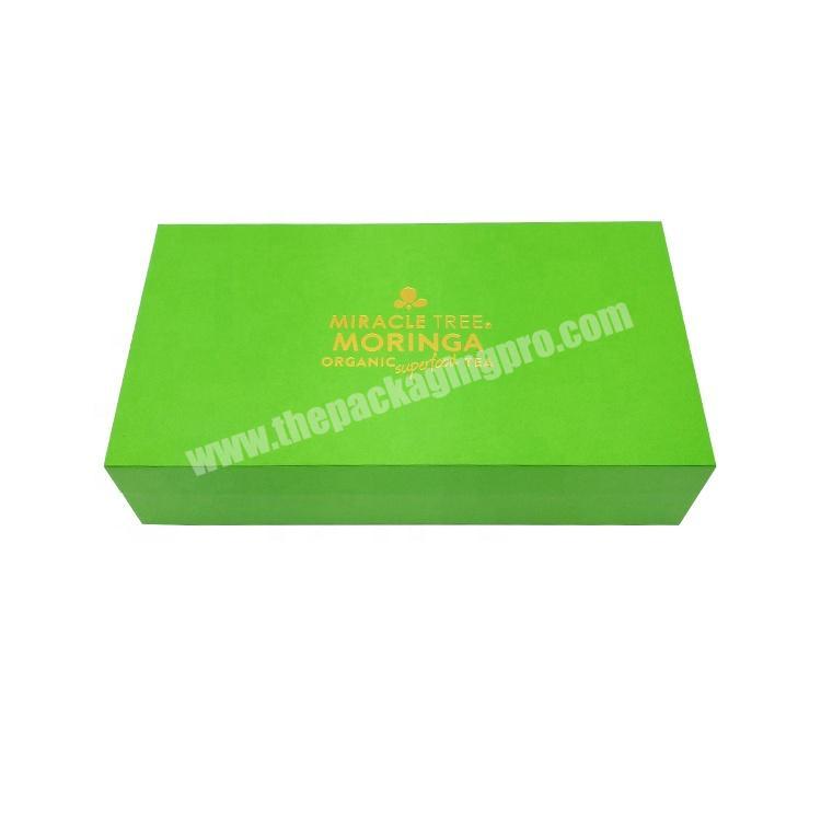 factory design magnetic closure velvet lining paper mounted wooden gift mdf tea box