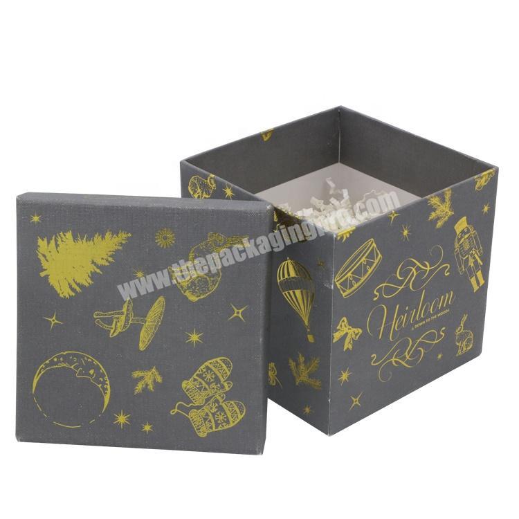 fancy newest design snowman decorative christmas gift boxes with lids