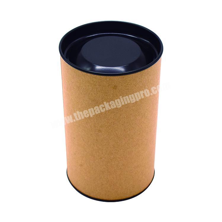 food grade biodegradable loose leaf tea packaged Kraft coffee paper  tube packaging wholesale