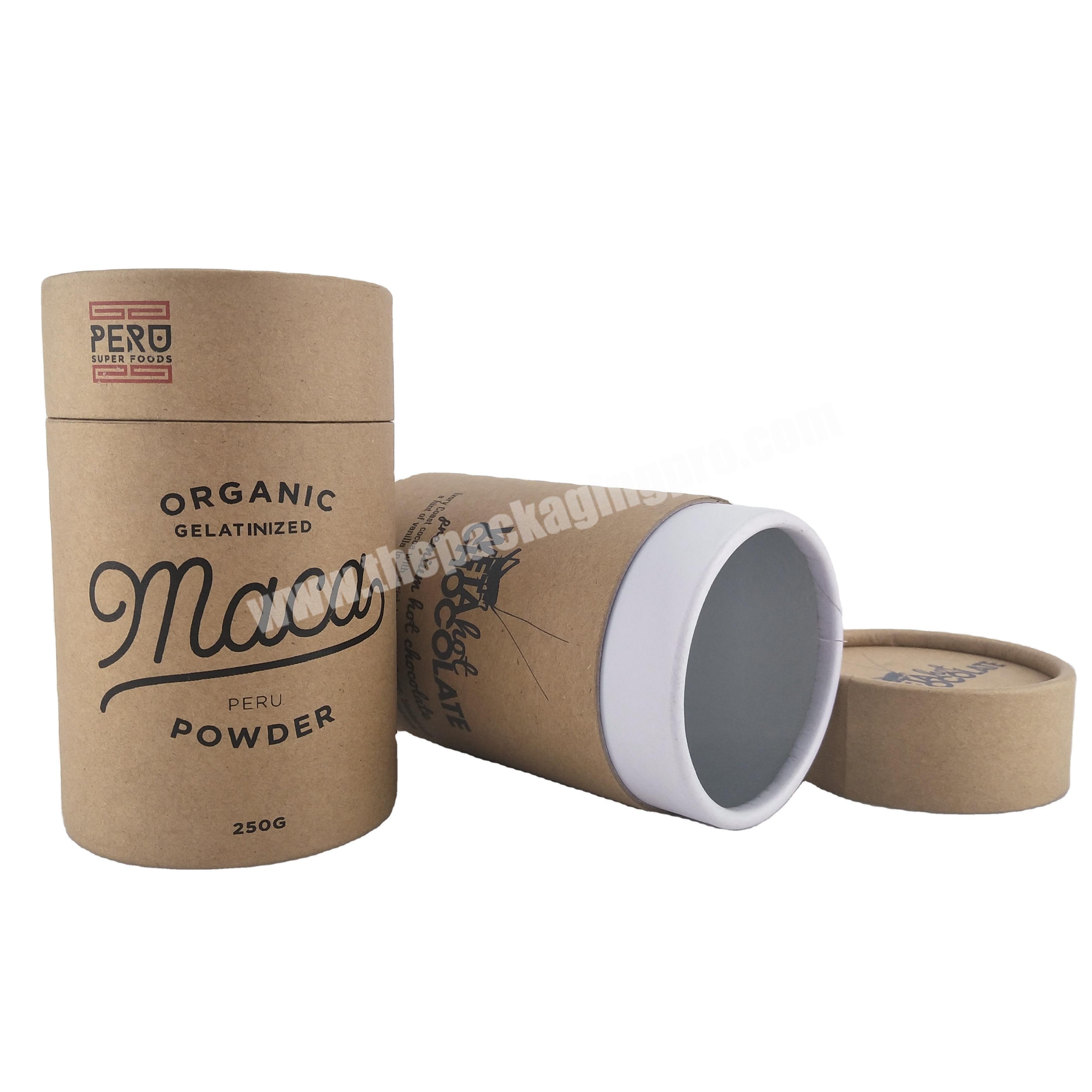 Cans Chocolate Potato Chips Dried Fruit and Vegetable Tea Packaging Kraft Paper tube packaging