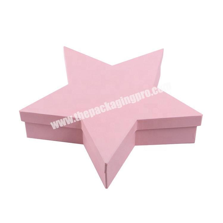 golden oem cardboard paper packaging christmas gift star shape box for chocolate candy
