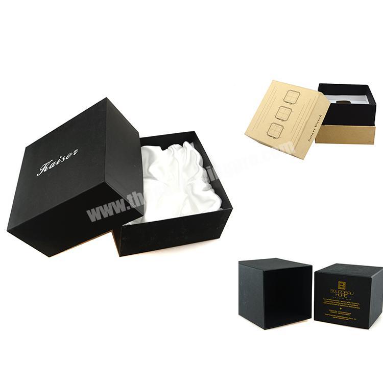 hard plain cardboard box party gift boxes black wine box packaging