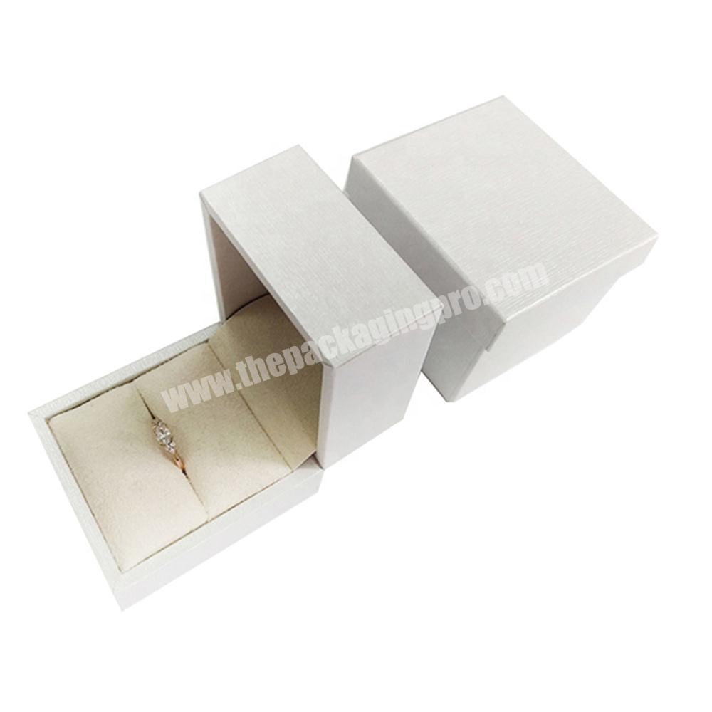 high end custom engagement cardboard jewelry packaging luxury wedding velvet ring box