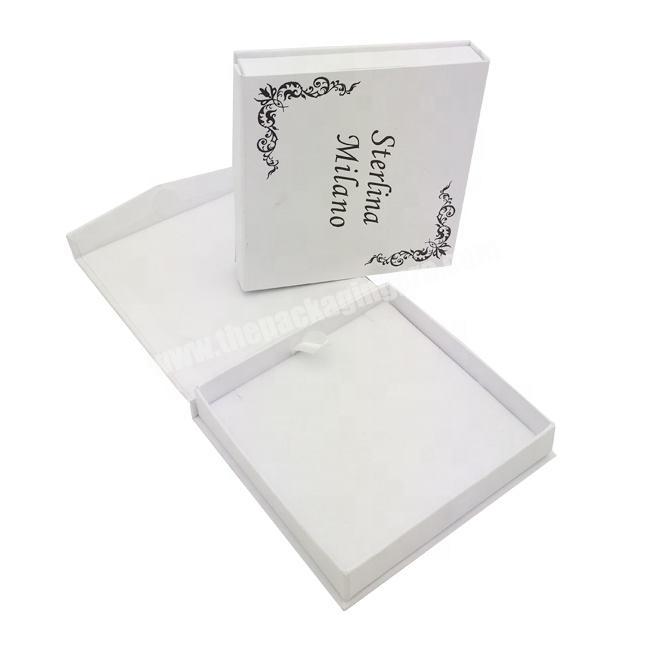 hot stamping selling custom logo wholesale luxury premium rigid cardboard paper packaging gift jewelry box magnetic