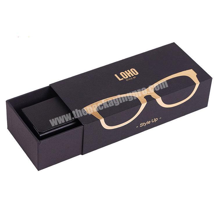 luxury custom eyeglasses hard cardboard packaging sunglasses box with tray