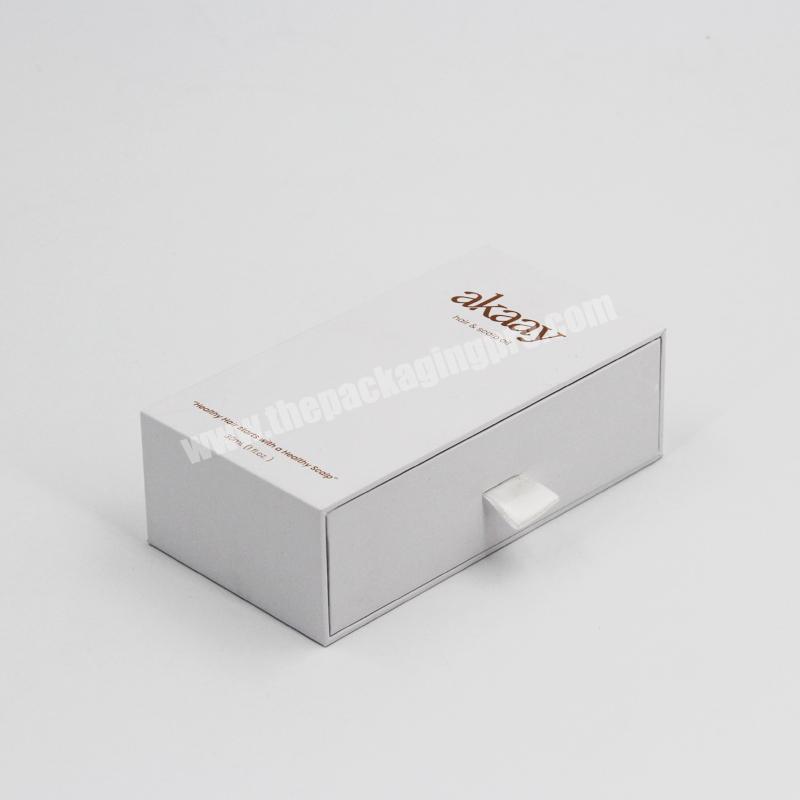 luxury custom logo cardboard sliding drawer paper storage gift Jewelry Box Drawer Box Packaging