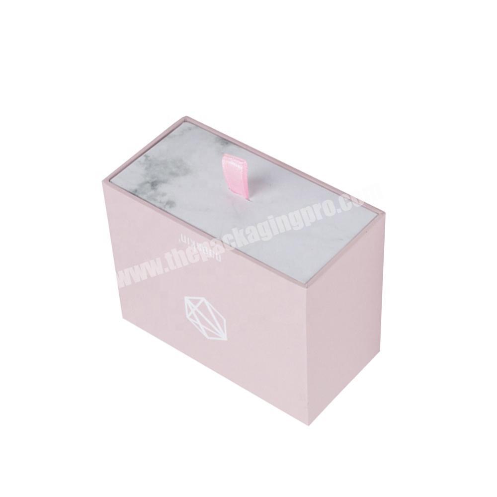 luxury gift drawer design organic reed diffuser custom packaging box