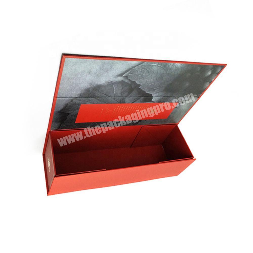 luxury new products  innovative paper packing single glass bottle cardboard wine gift box