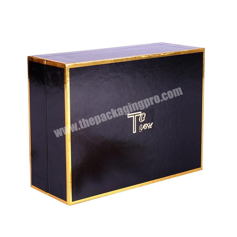 luxury packaging flip top satin fabric lining cardboard tea box