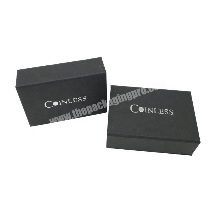 luxury paper board wallet gift packaging hardcover box