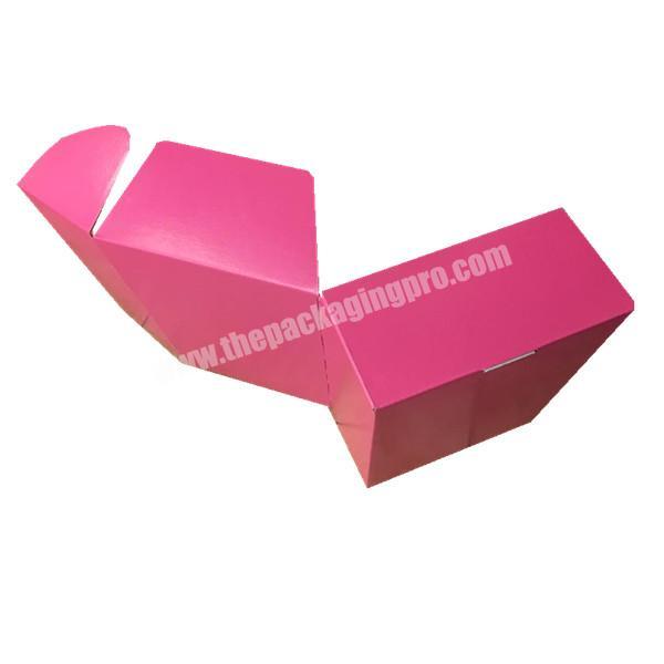 pink corrugated mailer custom design express box