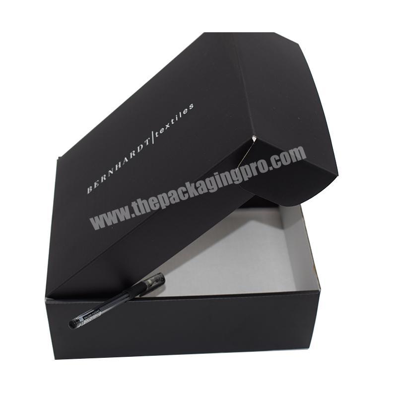 printed factory custom luxury gift black box shoe packaging Flip cover corrugated cardboard shipping boxes factory