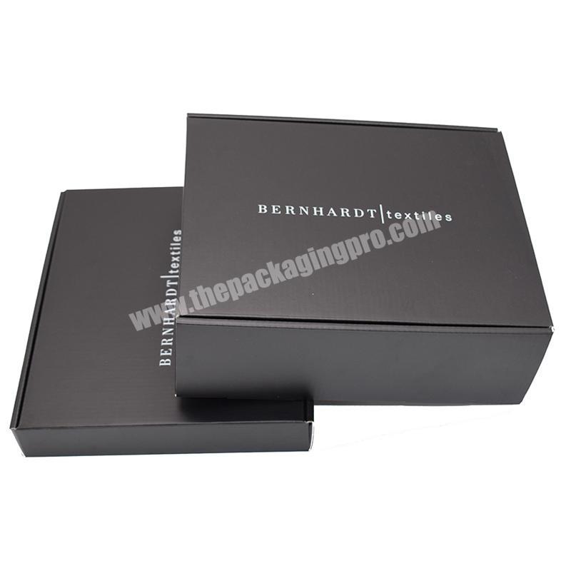 printed factory custom luxury gift black box shoe packaging Flip cover corrugated cardboard shipping boxes manufacturer