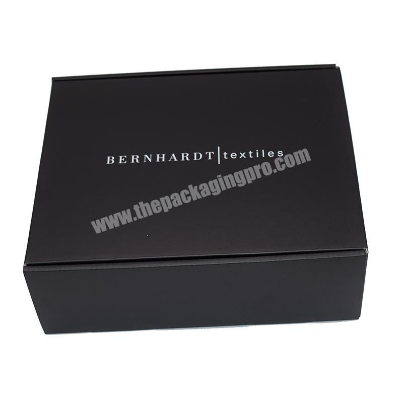 custom printed factory custom luxury gift black box shoe packaging Flip cover corrugated cardboard shipping boxes 
