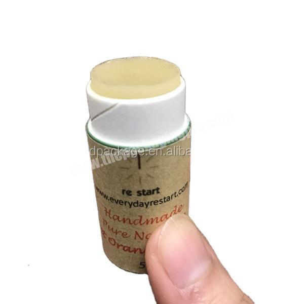push up eco friendly paper tube for lip balm