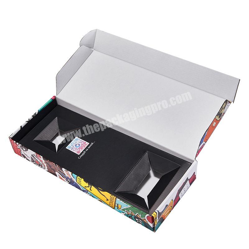 reasonable price purple custom mailer shipping box large record mailing boxes