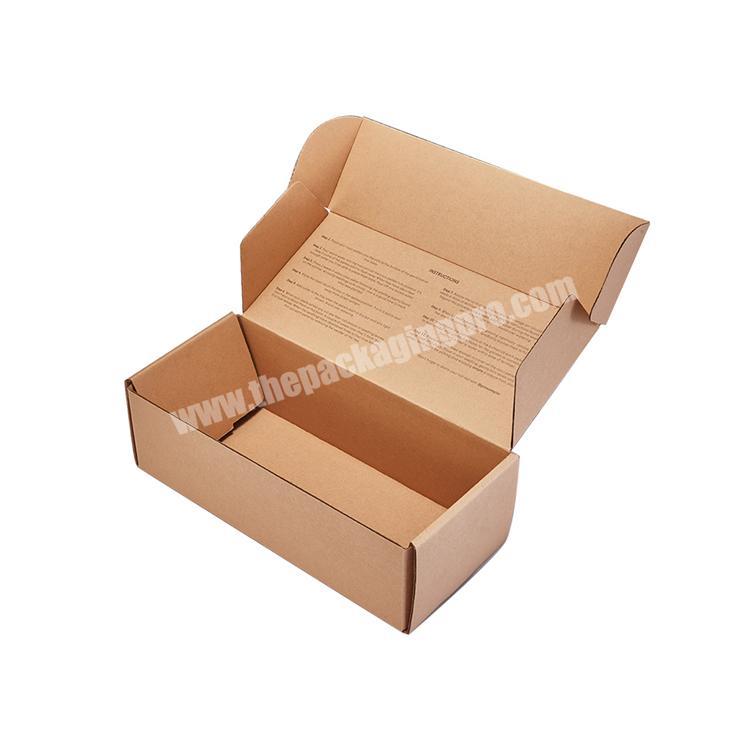 ribbon bow bottle corrugated cardboard package boxes with handel mailer shipping mailing box