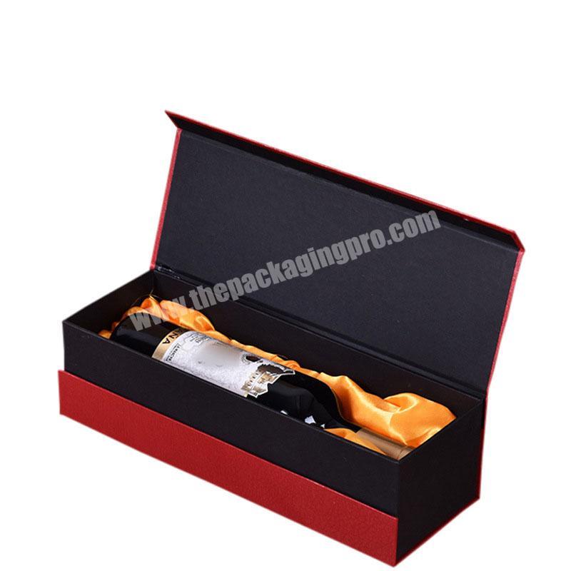 simple hemp material packaging and box single wine glass gift box