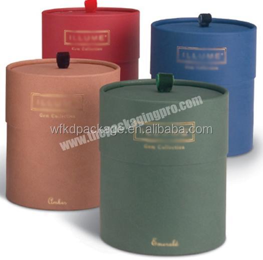 small round cardboard boxes elegant candle paper tube with lid packaging