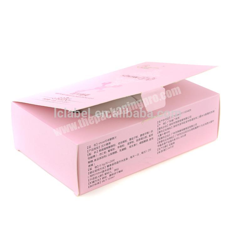 white paperboard box folding small paper gift box