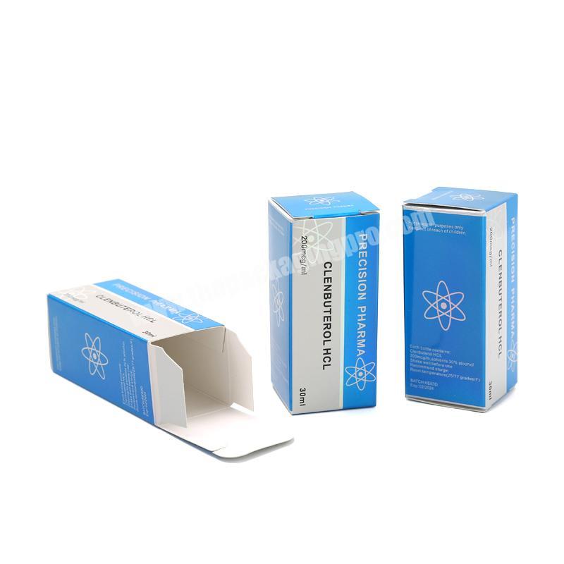 wholesale 350 gsm paper box packaging 10ml vial packaging box