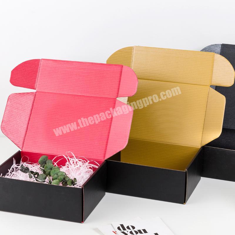 wholesale custom design printed black packaging baby clothes luxury shipping boxe