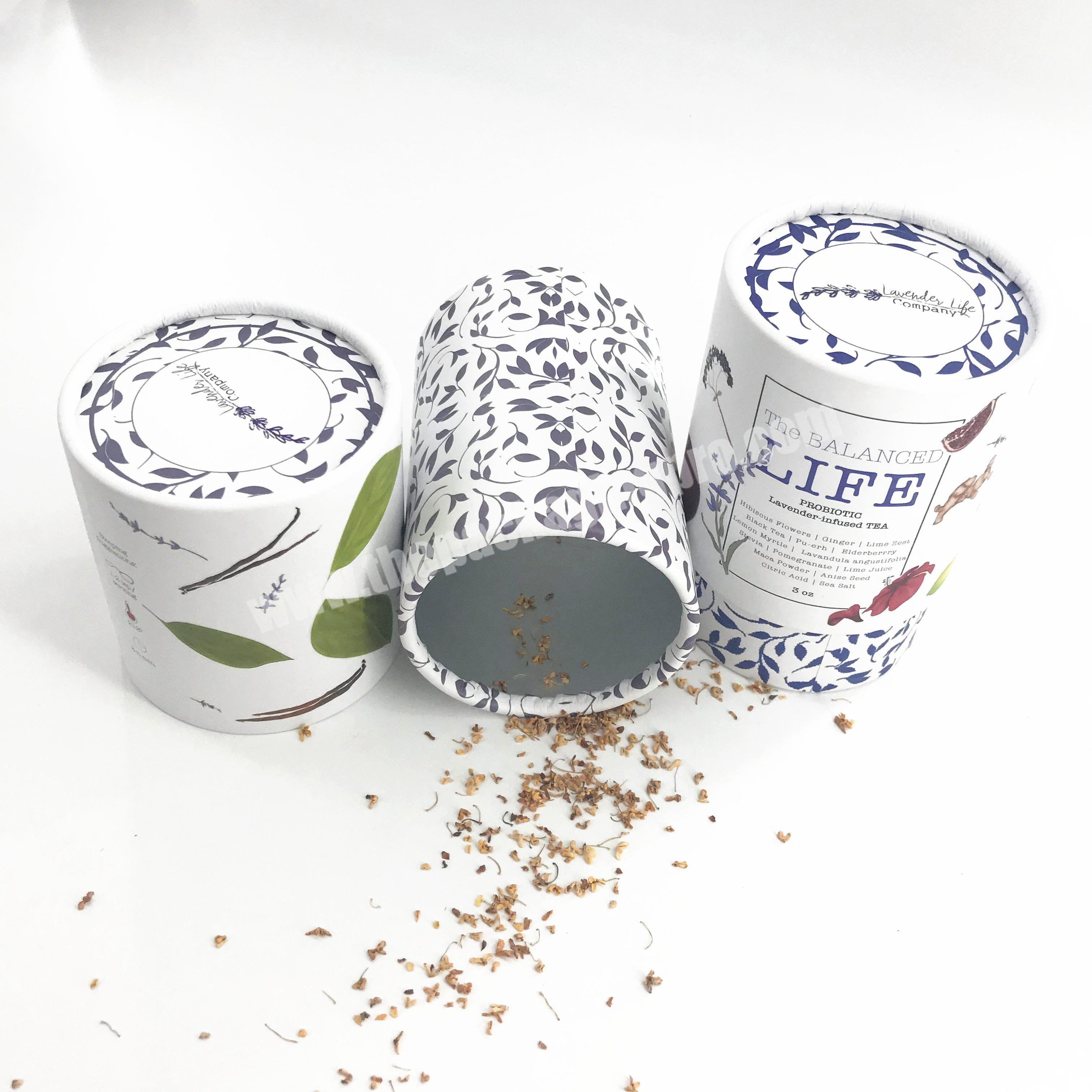wholesale grade paper tube packaging for teapowder wholesaler