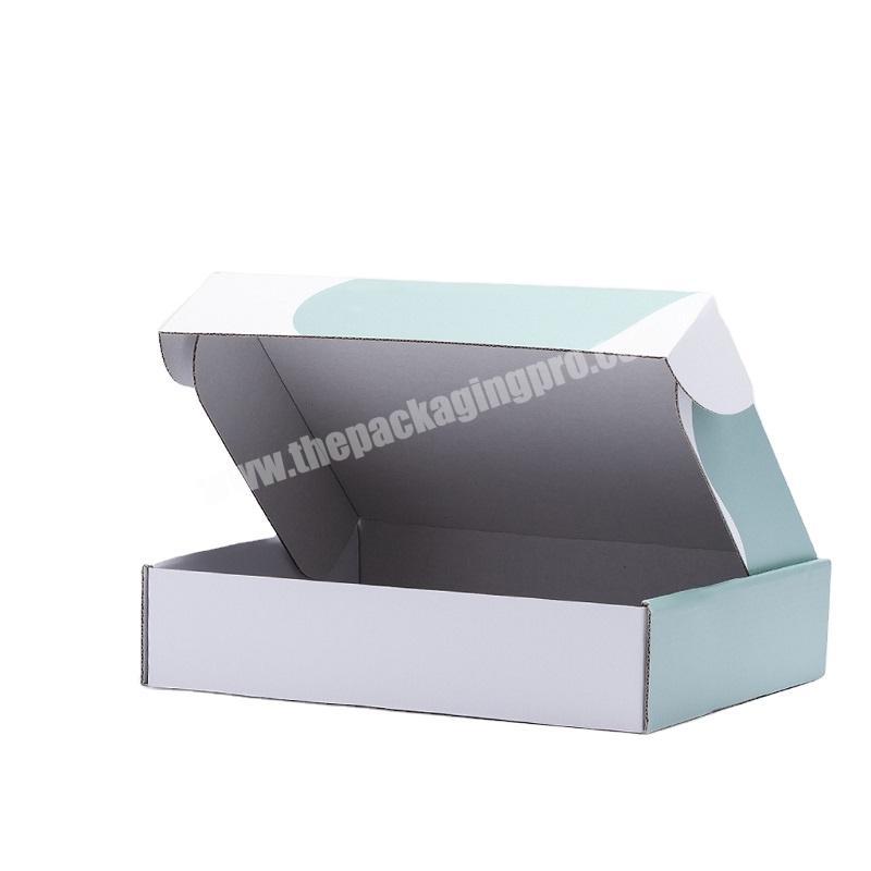 wholesale new cosmetic wig product corrugated manufacturer custom printed logo blue mailer luxury packaging paper mache boxes