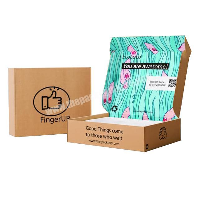 wholesale packaging boxes paper manufacturer apparel foldable packaging boxes printed corrugated cardboard packaging mailer box