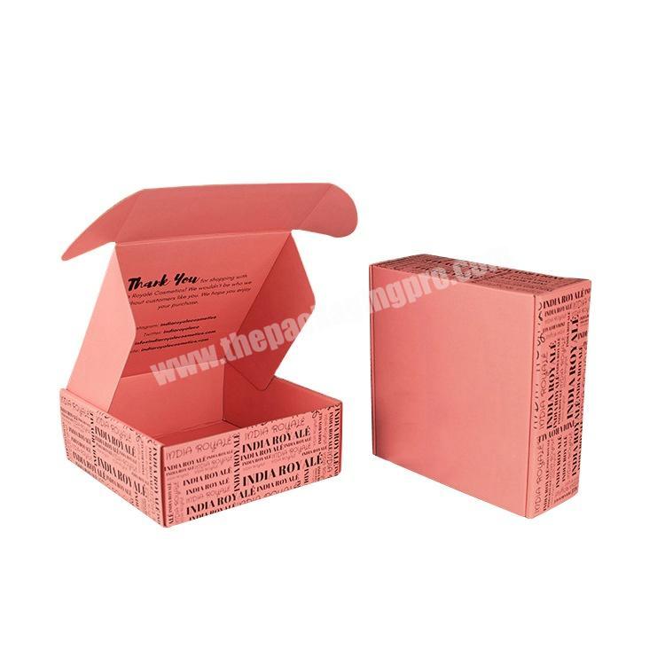 wholesale packaging boxes paper manufacturer pink mailer boxes with insert wig boxes custom logo packaging