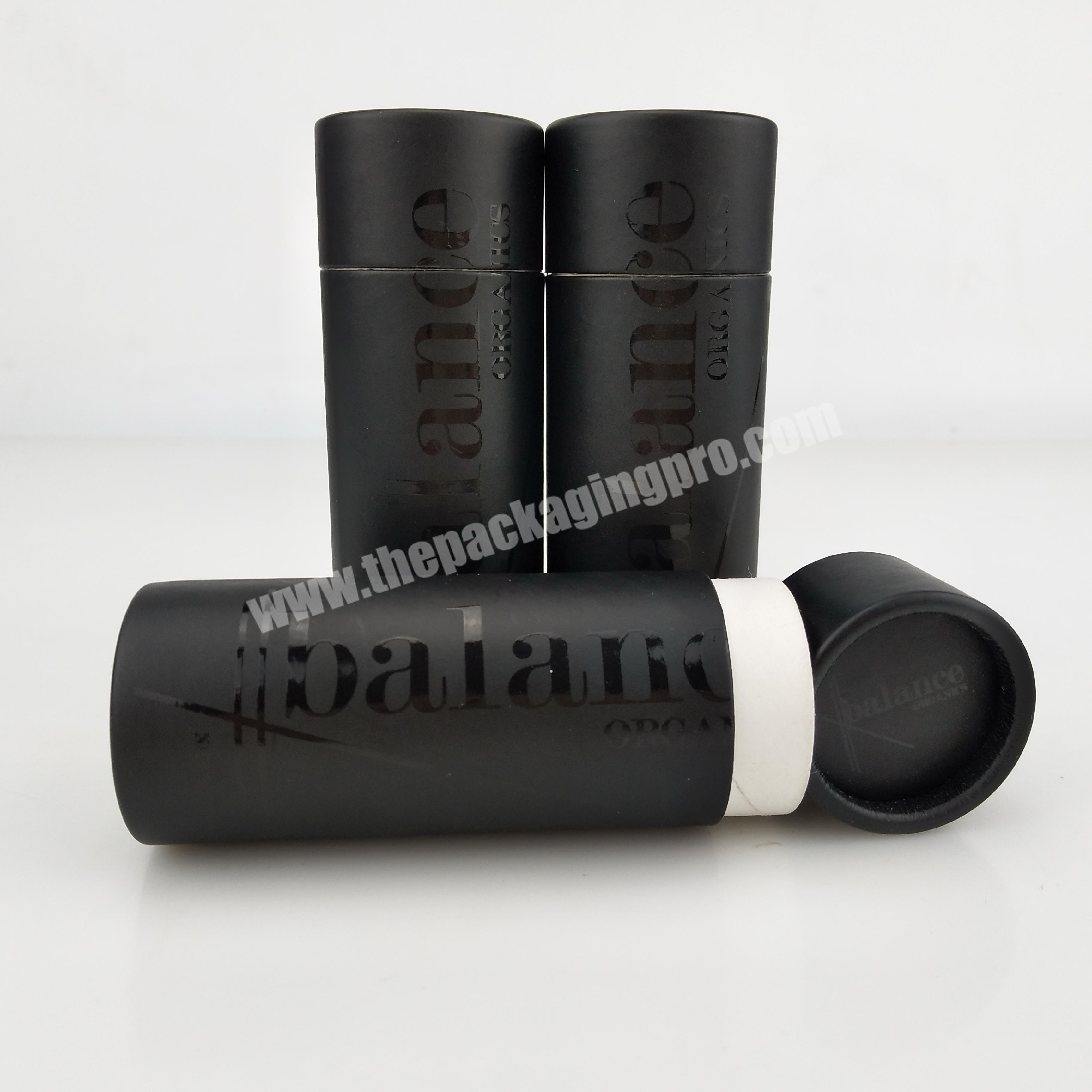 personalize zero waste packaging custom deodorant containers push up paper tube