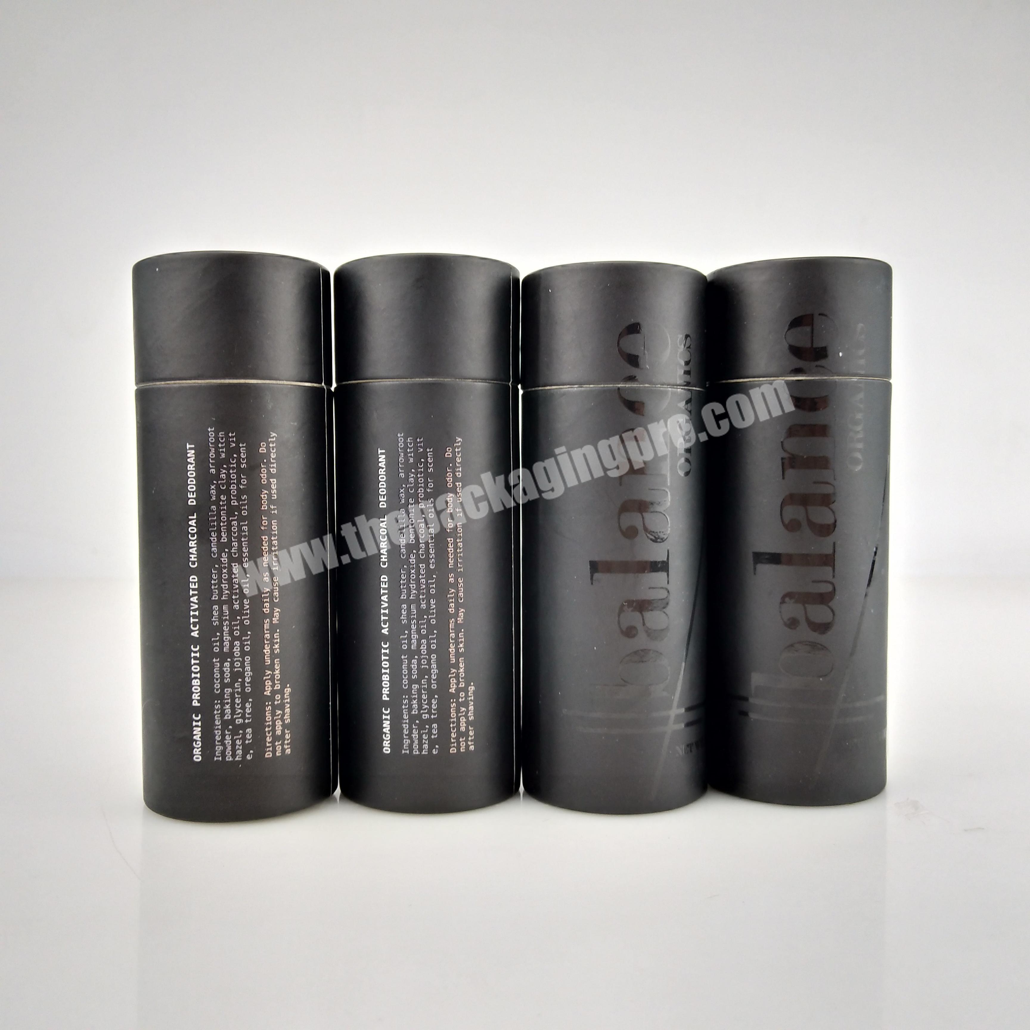 custom zero waste packaging custom deodorant containers push up paper tube 