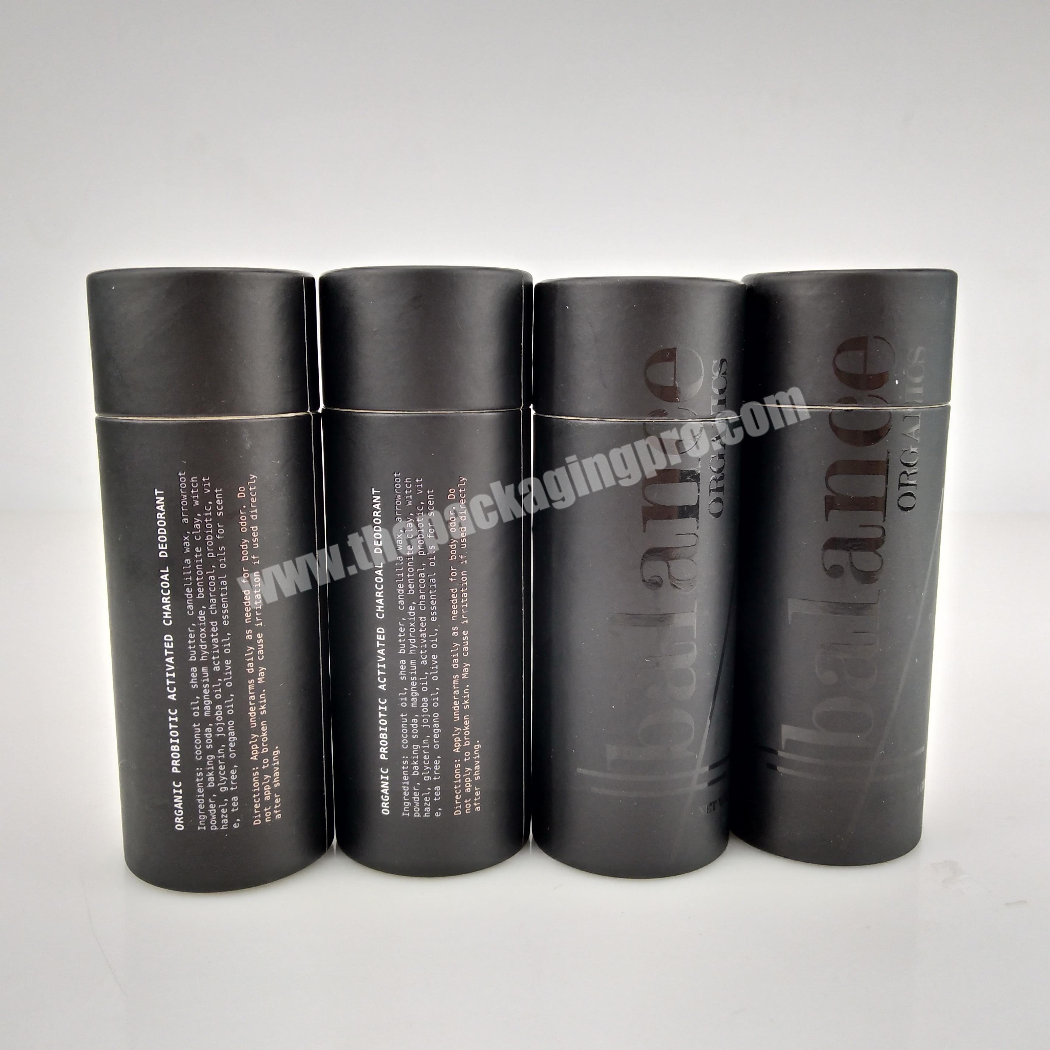 zero waste packaging custom deodorant containers push up paper tube wholesaler