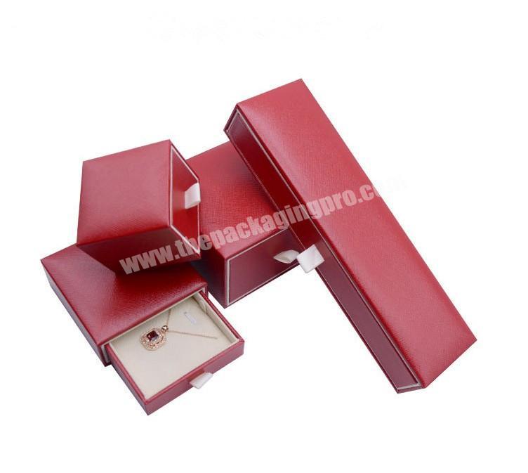 Fashion Custom Logo Cardboard Paper Gift Jewelry Packaging Box Slide Drawer Jewelry Box