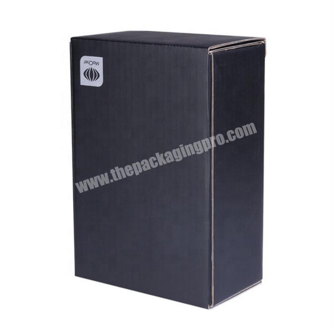 2022 New Custom Colored Luxury Apparel Packaging Corrugated Boxes Custom Black Corrugated Boxes