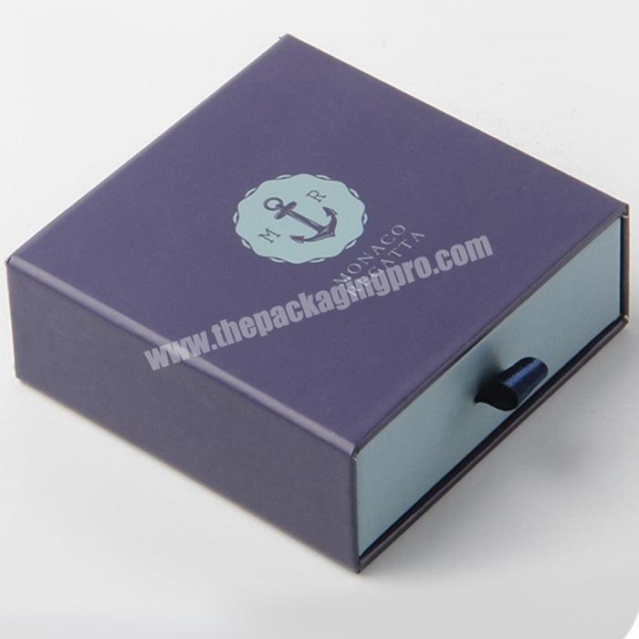custom 2mm Rigid Cardboard Cosmetics Drawer Box Custom Fancy Texture Paper Sliding Gift Box for Jewelry Packaging 