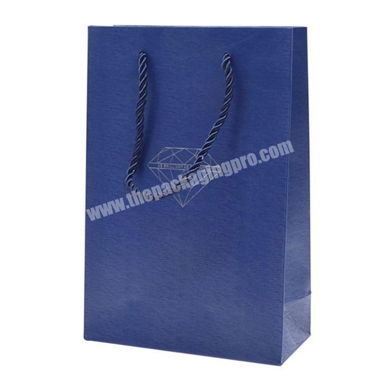 4C custom printed golden logo gift shopping packaging paper die-cut bag