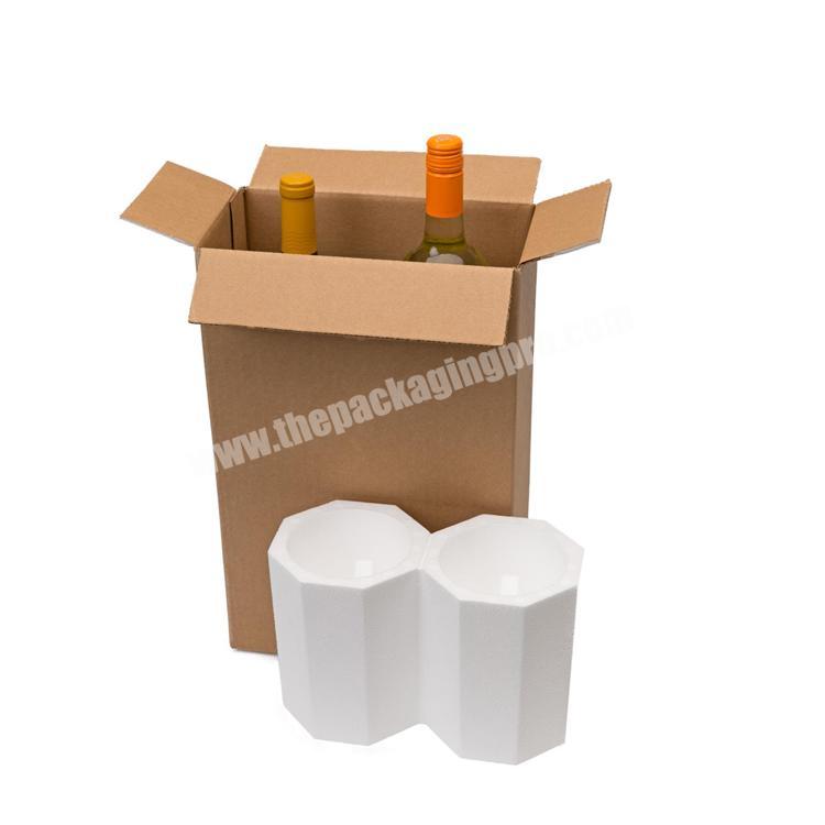 6 bottle corrugated cardboard wine shipping box