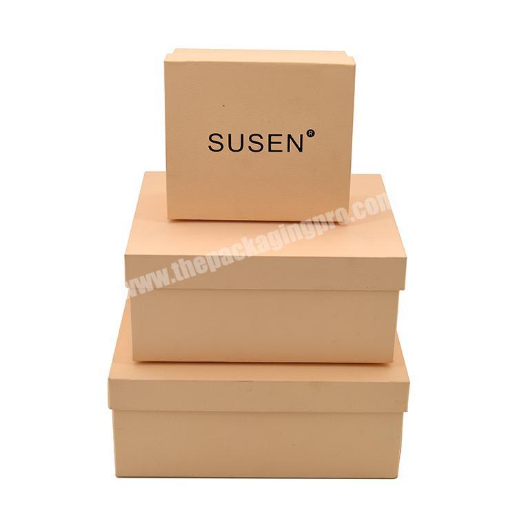 Assorted Design Gold Foil Printing Large Set Up Base And Lid Rigid Box Recycled Square Cardboard Paper Wrapped Wedding Gift Box
