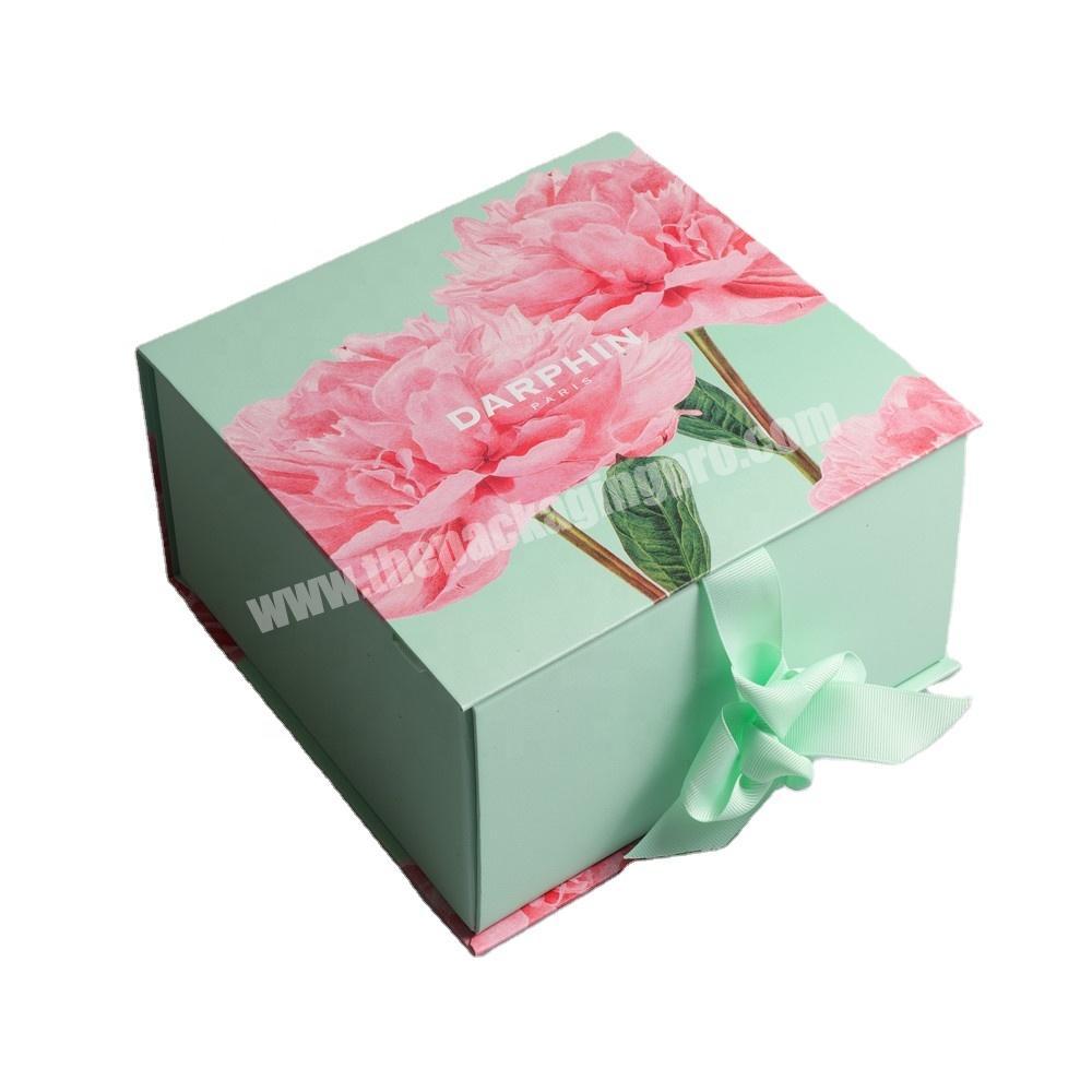 Beauty Packaging Skincare Paper Gift Box Magnetic collapsable Paperboard Cosmetics Box