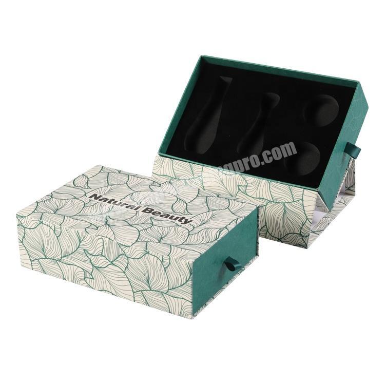 Beauty Products Packaging Boxes With Velvet Foam Inner Tray For Make Up Sets Packaging