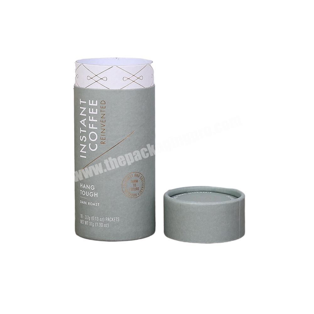 Best Selling Custom Made Round Shape Cardboard Paper Packaging Box Custom Cylinder Gift Tube Coffee Tea Boxes