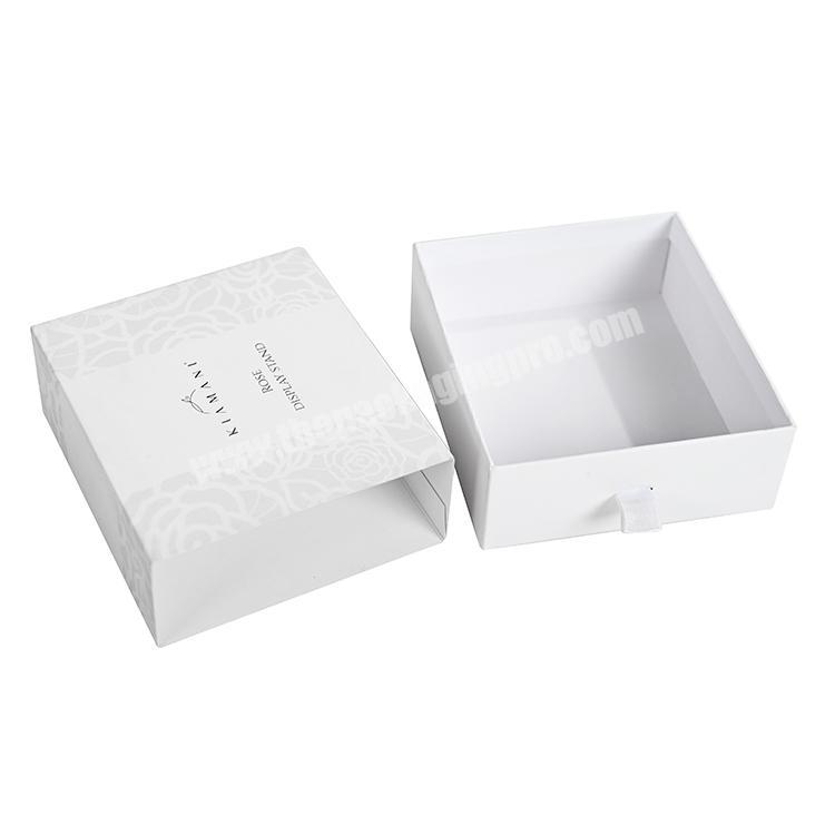 Big Empty Square Blank Folding Lid Cardboard Paper Drawer Matches Box Custom